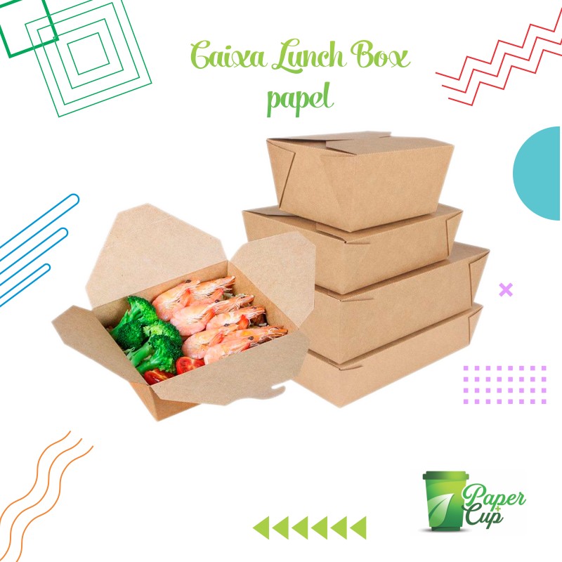 Caixa lunch box papel