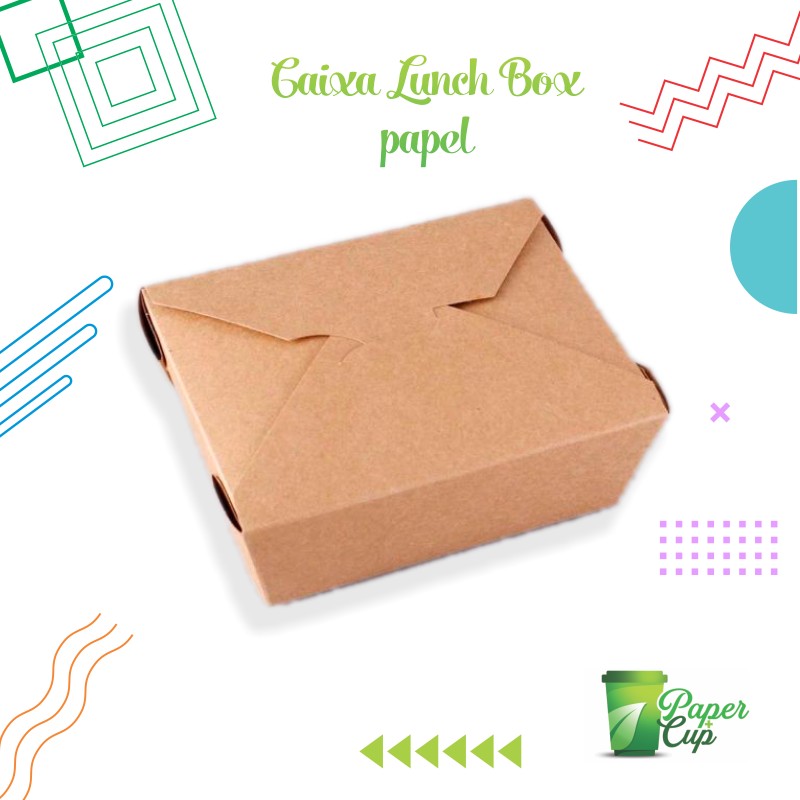 Caixa lunch box papel